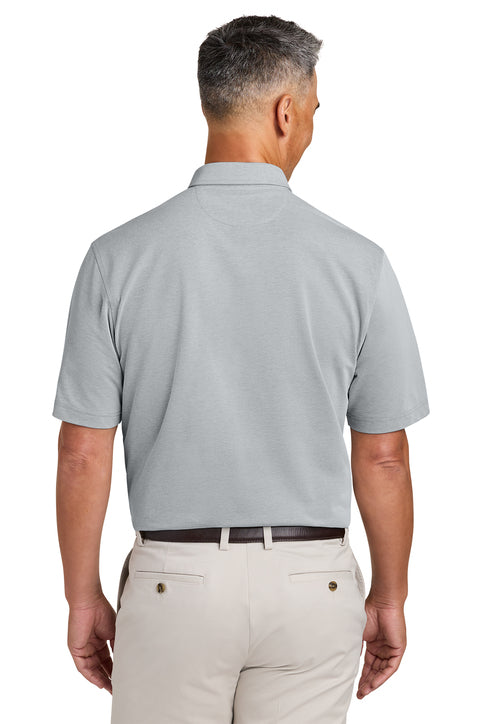 Brooks Brothers® Pinpoint Pique Dress Polo Grey End On End