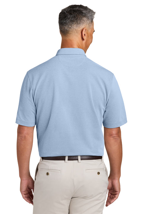 Brooks Brothers® Pinpoint Pique Dress Polo Newport Blue End On End