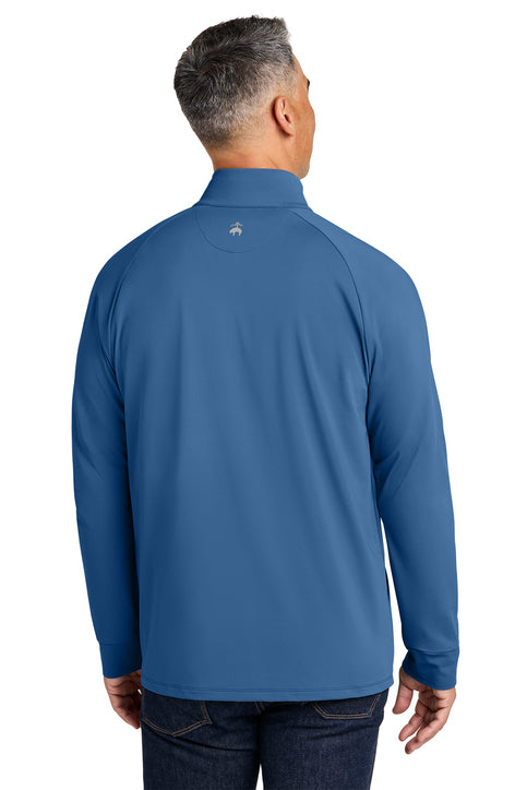 Brooks Brothers® Luxe Performance 1/4-Zip Charter Blue