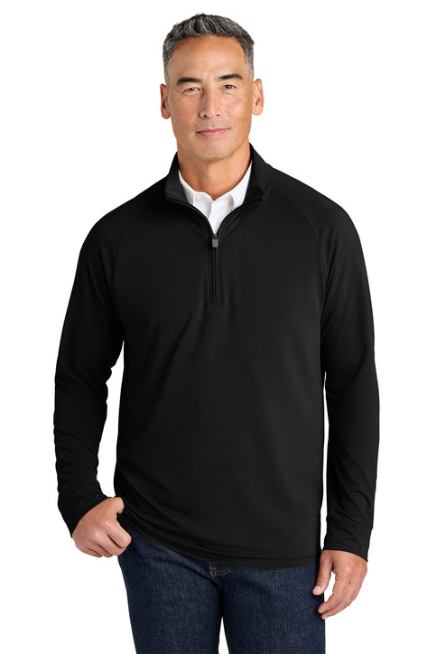 Brooks Brothers® Luxe Performance 1/4-Zip Deep Black