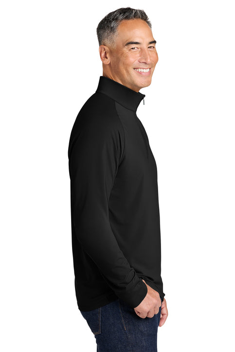 Brooks Brothers® Luxe Performance 1/4-Zip Deep Black