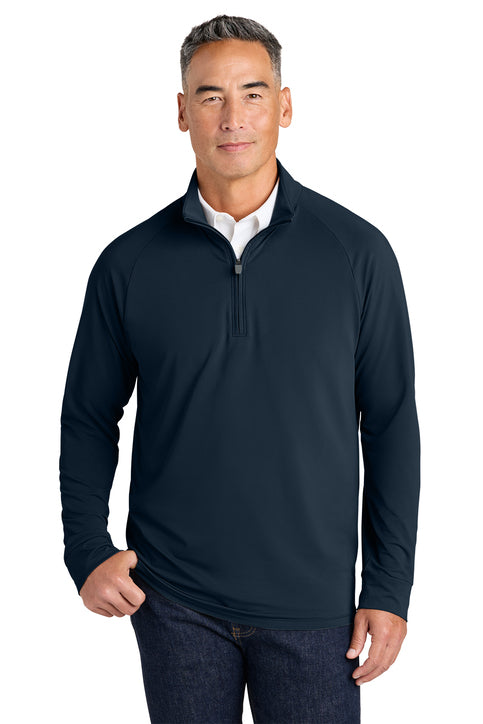 Brooks Brothers® Luxe Performance 1/4-Zip Navy Blazer
