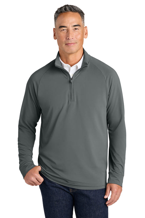 Brooks Brothers® Luxe Performance 1/4-Zip Shadow Grey