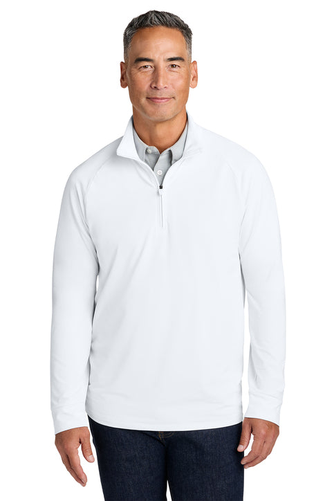 Brooks Brothers® Luxe Performance 1/4-Zip White