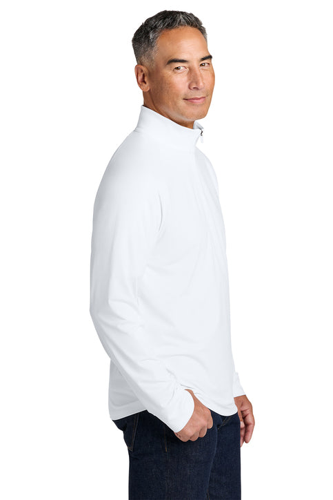 Brooks Brothers® Luxe Performance 1/4-Zip White