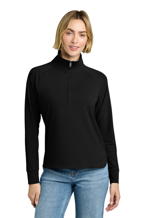 Brooks Brothers® Women’s Luxe Performance 1/4-Zip Deep Black