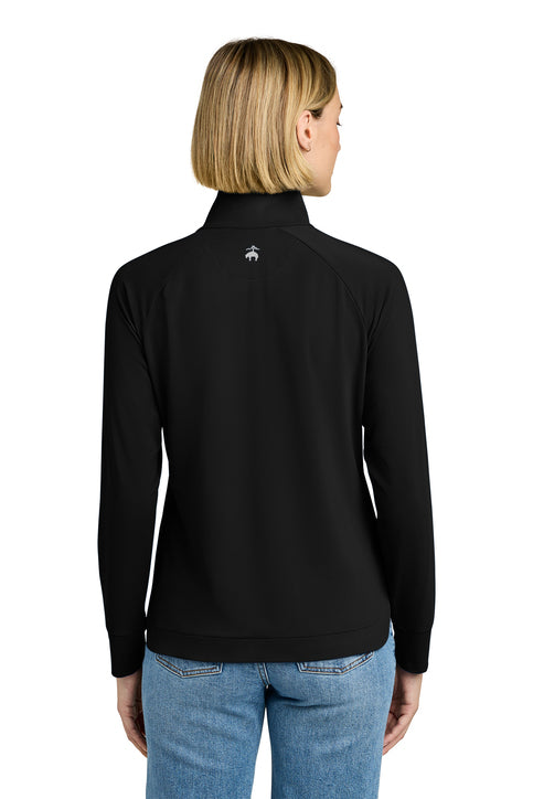 Brooks Brothers® Women’s Luxe Performance 1/4-Zip Deep Black
