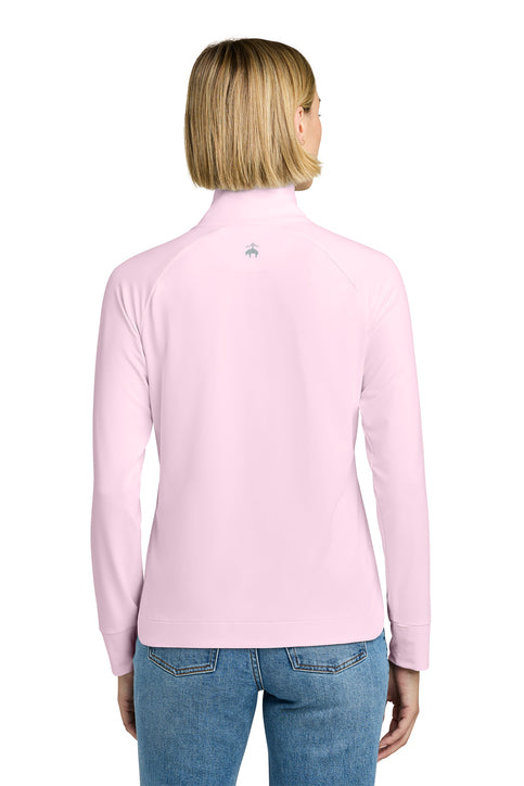 Brooks Brothers® Women’s Luxe Performance 1/4-Zip Pearl Pink