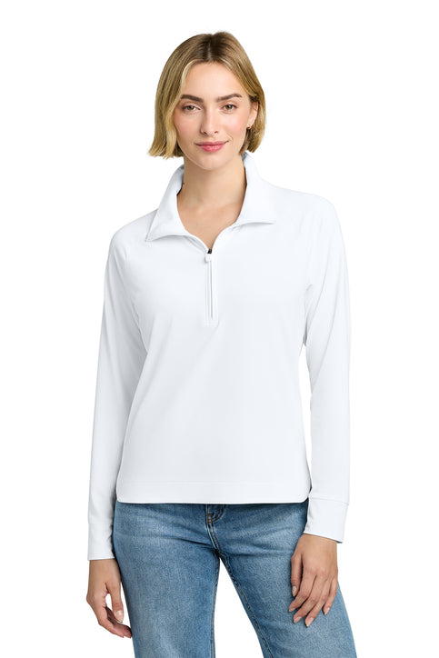 Brooks Brothers® Women’s Luxe Performance 1/4-Zip White