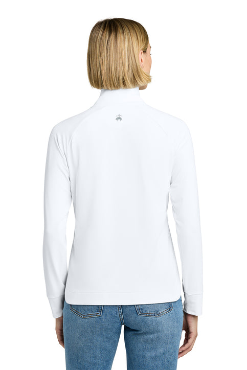 Brooks Brothers® Women’s Luxe Performance 1/4-Zip White
