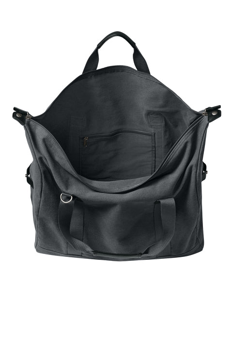 Washed Canvas Duffel Grey Steel