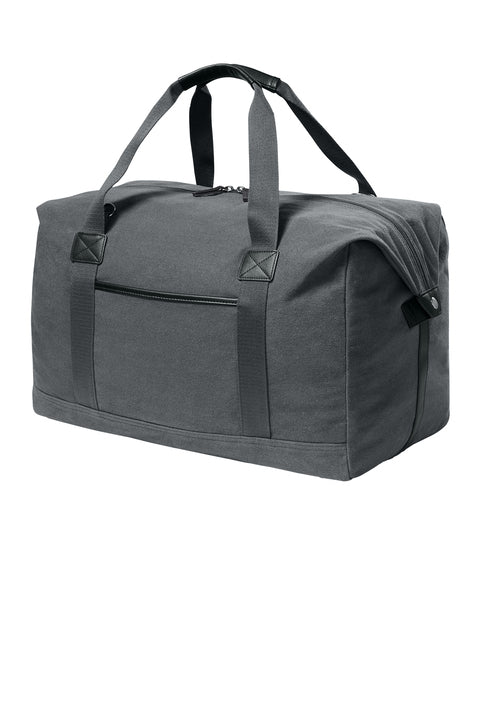 Washed Canvas Duffel Grey Steel