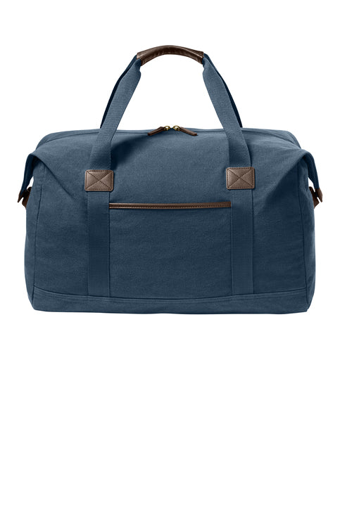 Washed Canvas Duffel River Blue Navy