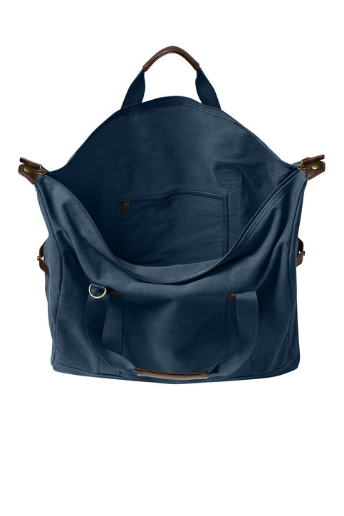 Washed Canvas Duffel River Blue Navy