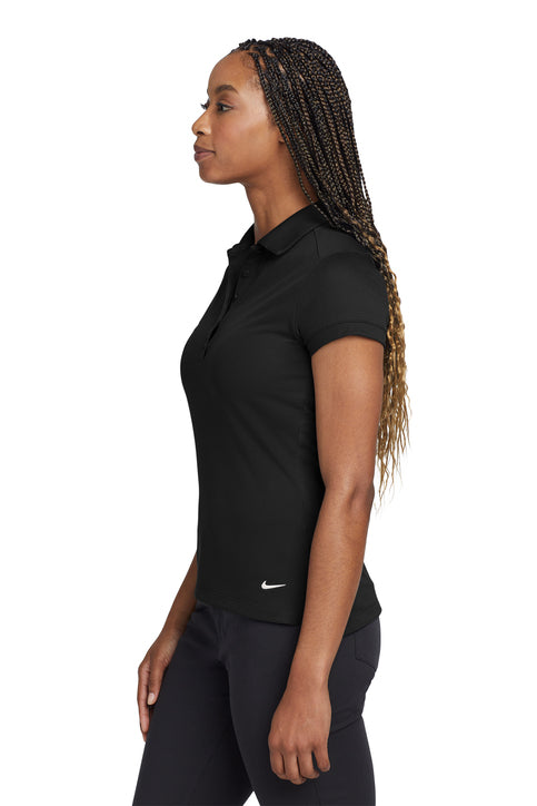 Nike Women's Dri-FIT Solid Icon Pique Modern Fit Polo Black
