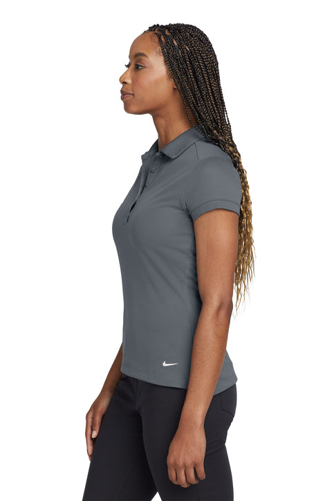 Nike Women's Dri-FIT Solid Icon Pique Modern Fit Polo Dark Grey