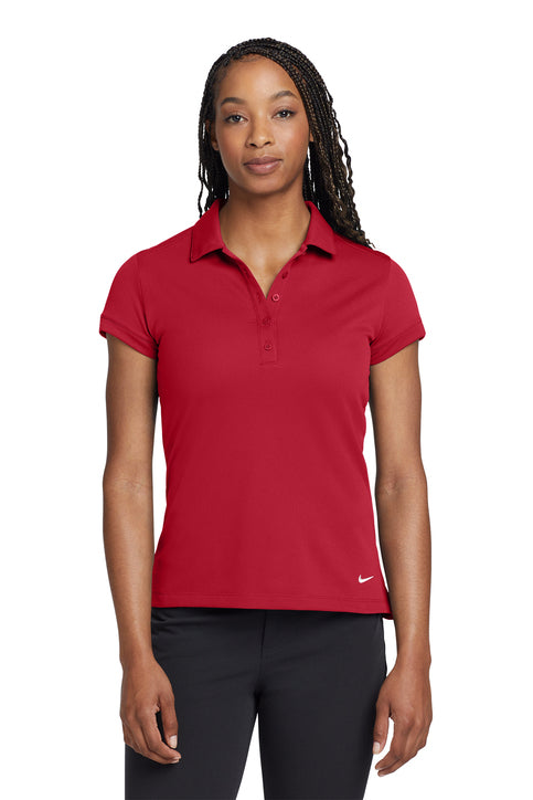 Nike Women's Dri-FIT Solid Icon Pique Modern Fit Polo Gym Red