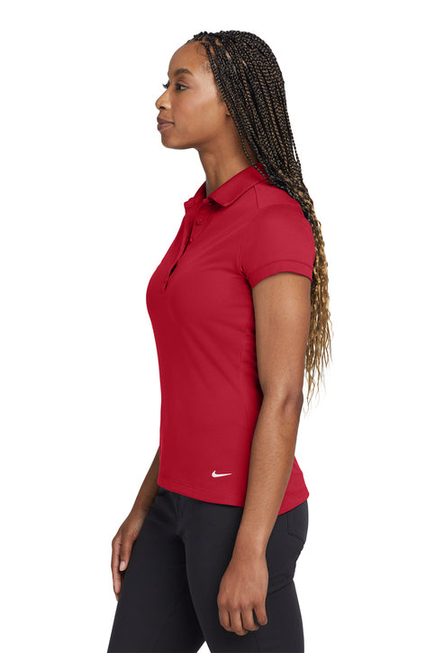 Nike Women's Dri-FIT Solid Icon Pique Modern Fit Polo Gym Red