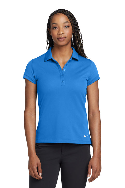 Nike Women's Dri-FIT Solid Icon Pique Modern Fit Polo Light Photo Blue