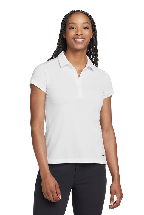 Nike Women's Dri-FIT Solid Icon Pique Modern Fit Polo White