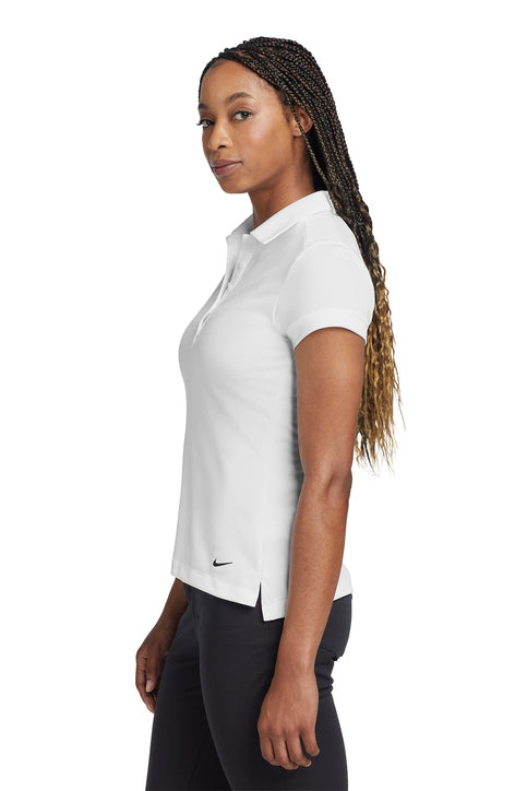 Nike Women's Dri-FIT Solid Icon Pique Modern Fit Polo White