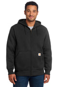 Carhartt® Rain Defender® Paxton Heavyweight Hooded Zip-Front Sweatshirt Black