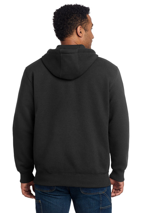 Carhartt® Rain Defender® Paxton Heavyweight Hooded Zip-Front Sweatshirt Black
