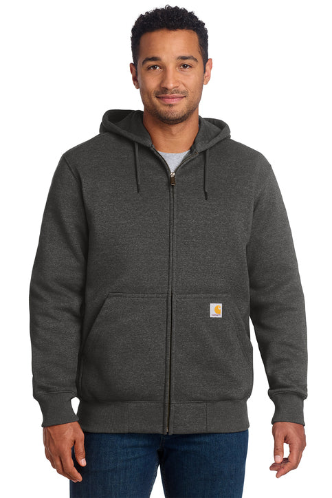 Carhartt® Rain Defender® Paxton Heavyweight Hooded Zip-Front Sweatshirt Carbon Heather