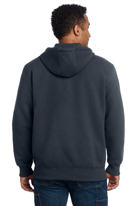 Carhartt® Rain Defender® Paxton Heavyweight Hooded Zip-Front Sweatshirt New Navy