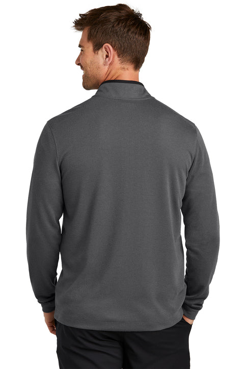 Nike Textured 1/2-Zip Cover-Up Dark Grey