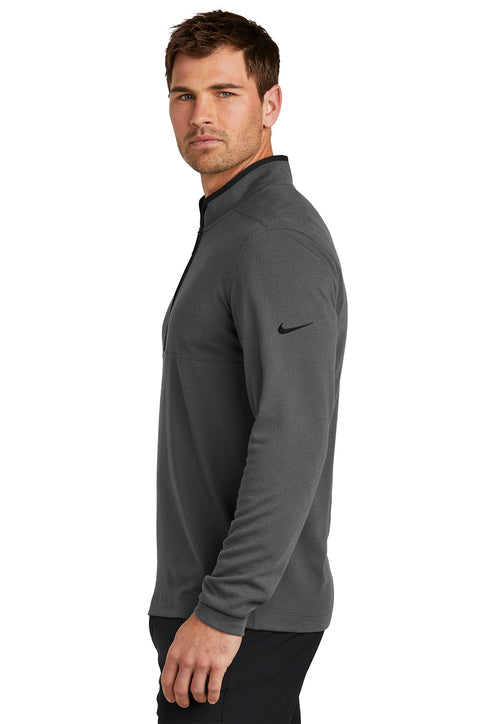 Nike Textured 1/2-Zip Cover-Up Dark Grey