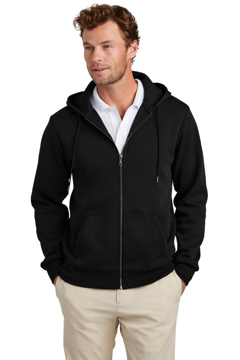 Brooks Brothers® Double-Knit Full-Zip Hoodie Deep Black