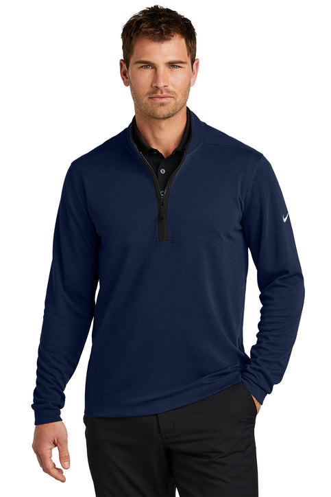 Nike Textured 1/2-Zip Cover-Up College Navy