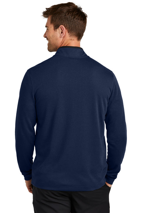 Nike Textured 1/2-Zip Cover-Up College Navy