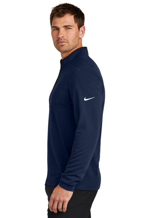 Nike Textured 1/2-Zip Cover-Up College Navy