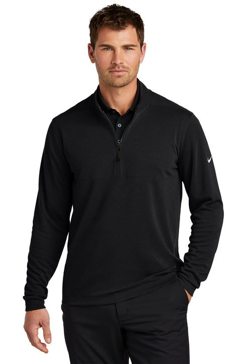 Nike Textured 1/2-Zip Cover-Up Black