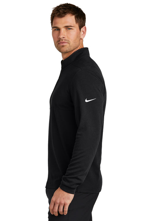 Nike Textured 1/2-Zip Cover-Up Black
