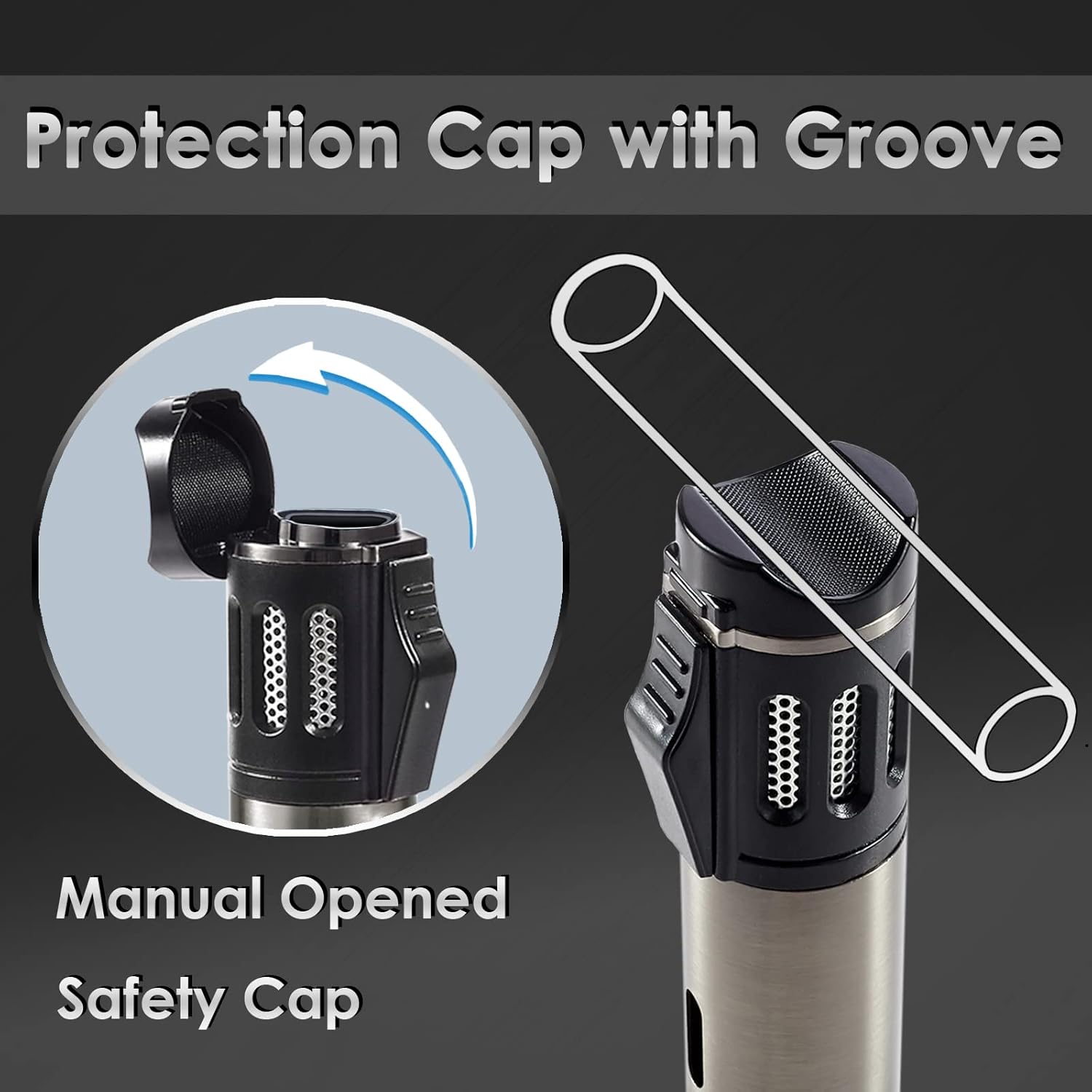 Torch Lighter w/ Cigar Holder