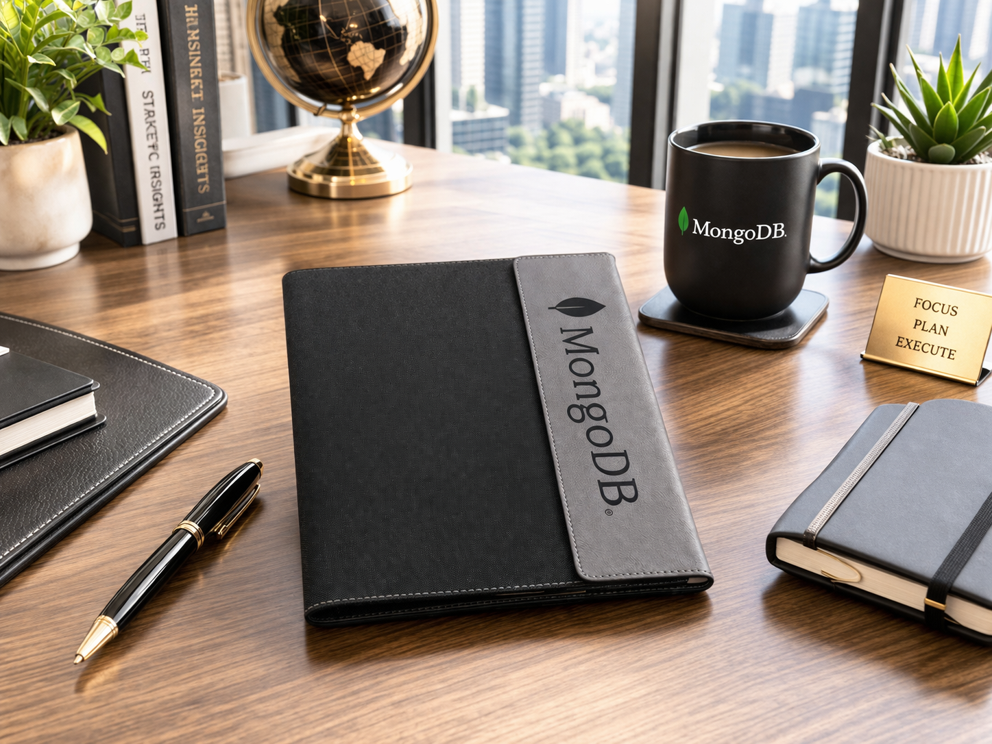 Leatherette & Canvas Portfolio 9.5"x12"