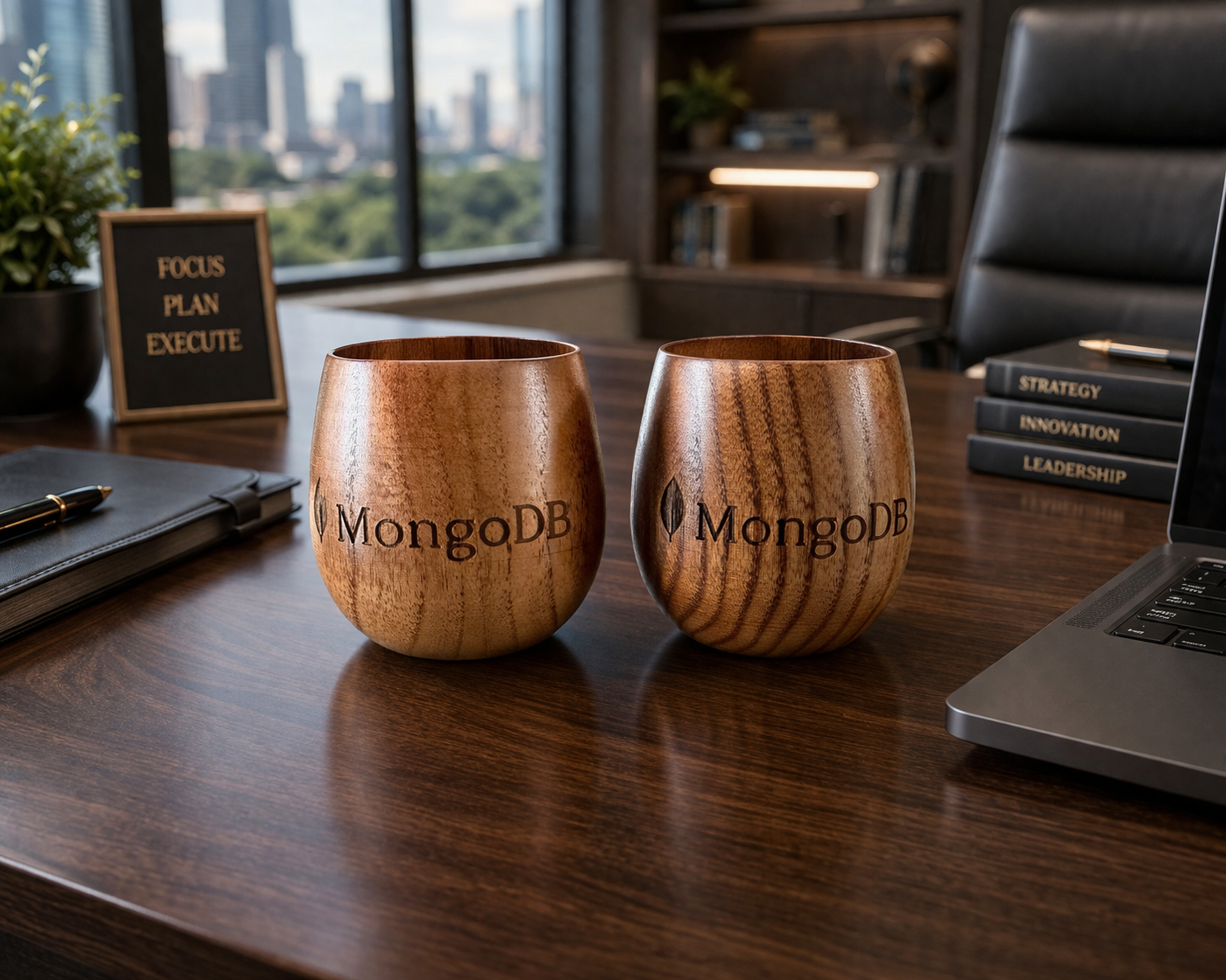 Charred Wood Whiskey Glass Set