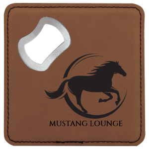 Leatherette Coaster/Bottle Opener