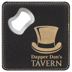 Leatherette Coaster/Bottle Opener