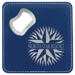 Leatherette Coaster/Bottle Opener