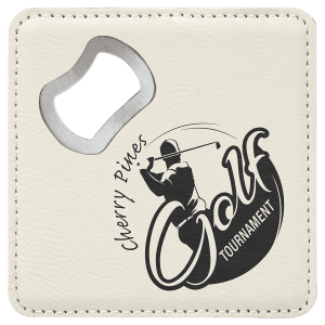 Leatherette Coaster/Bottle Opener