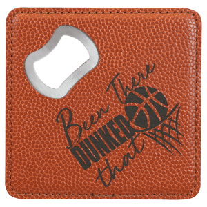 Leatherette Coaster/Bottle Opener