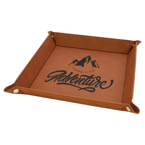 Leatherette Valet Tray 9x9