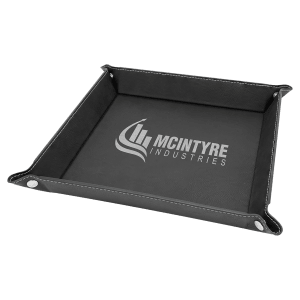 Leatherette Valet Tray 9x9