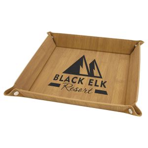 Leatherette Valet Tray 9x9