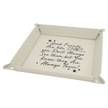 Leatherette Valet Tray 9x9