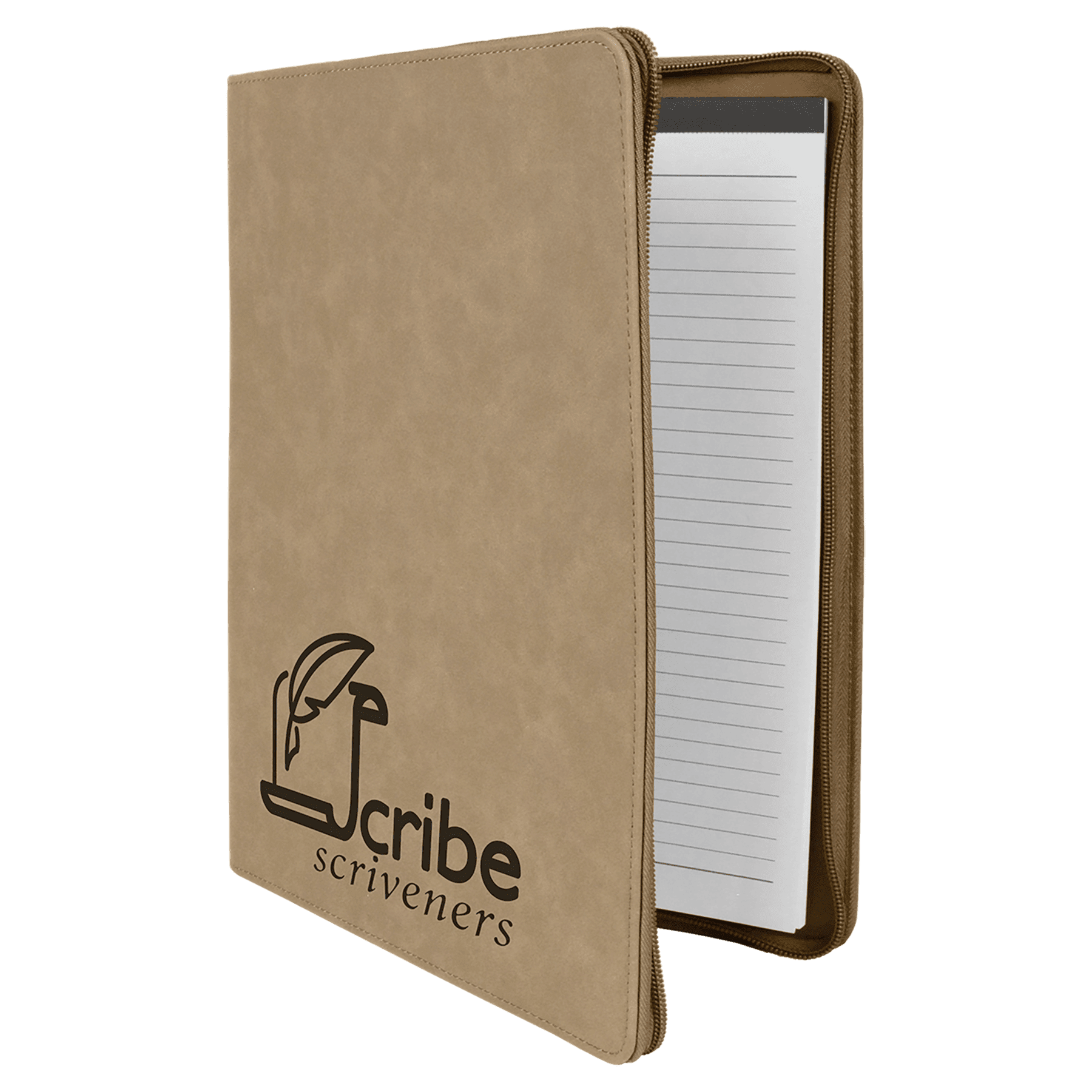 Zippered Leatherette Portfolio 9.5"x12"